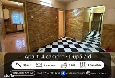Apartament cu 4 camere decomandat în Central