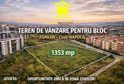 Teren de 1353 mp, în Zorilor