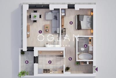Apartament 2 camere, 0% comision – 52,88 mp + terasa - 6