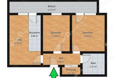 Apartament cu 3 camere si balcon in zona Selimbar din Sibiu - 5