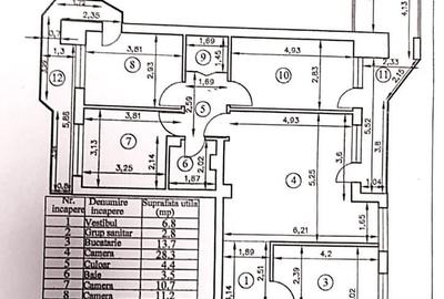 Apartament 4 camere Piata Sudului decomandat 120mp -bloc 1980 -Obregia Apartament 4 camere Piata Sudului decomandat 120mp -bloc 1980 -Obregia - 5