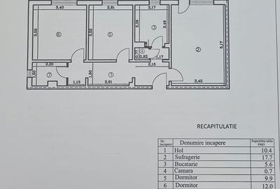Vânzare apartament 3 camere | Zona Vest – Lămâița | Etaj 10/10 - 33