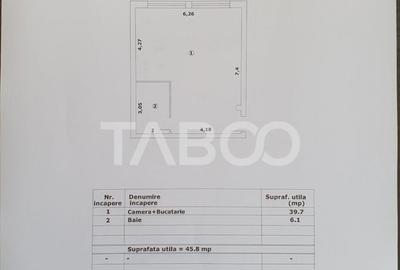 Studio de vanzare 46 mp utili constructie noua 2025 - 1