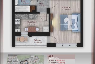 Garsoniera Premium Plaza Stefan cel Mare direct dezvoltator - 3