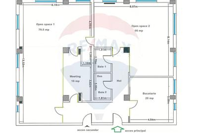 Spatiu birouri de inchiriat 220 mp OMV Calea Turzii Comision 0% - 8