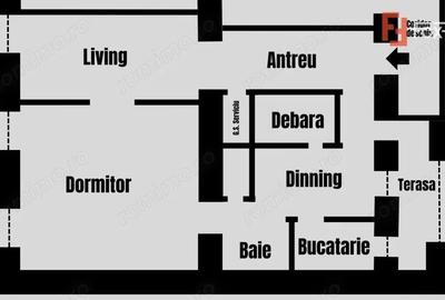 Apartament cu 2 camere decomandat în Central - 14