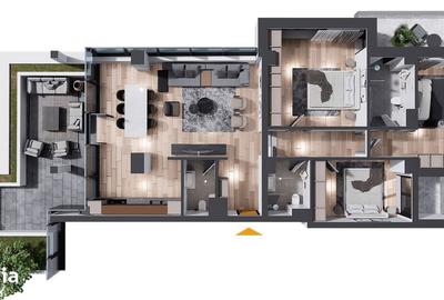 Apartament cu 4 camere în Cug - 11