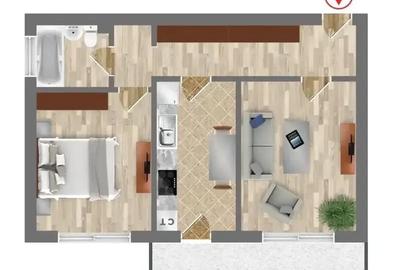 Apartament 2 Camere | Orasul Pantelimon | Pachet Parcare- Boxa - 6