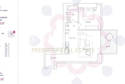 Apartament NOU luminos cu 2 camere/ complex rezidential One Verdi Park - 14