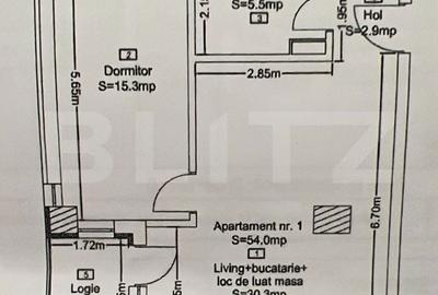 Apartament cu 2 camere decomandat în Dâmbul Rotund - 1