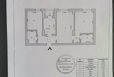 Apartament cu 3 camere decomandat în Central - 1