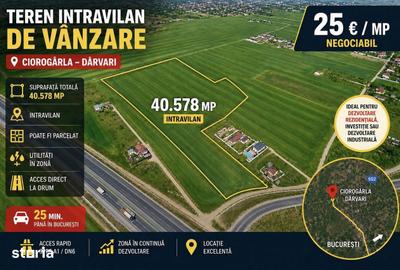 Teren de 40578 mp, în Ciorogârla - 15