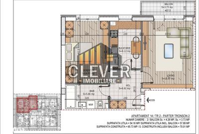 Apartament cu 2 camere decomandat în Titan - 6