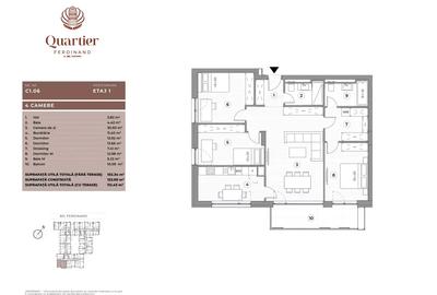 Apartament cu 4 camere decomandat în Ferdinand - 15