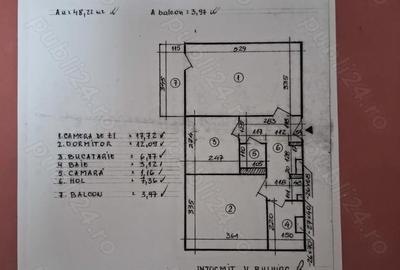 Apartament cu 2 camere decomandat în Țiglina 2