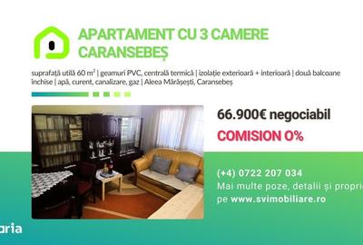 Apartament cu 3 camere decomandat în Central - 1