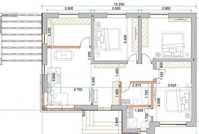 TVA inclus | Case PARTER 4 camere Trivale | Teren 465 mp | U - 2