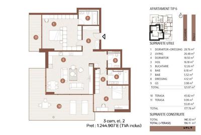 Apartament cu 3 camere în Floreasca - 10