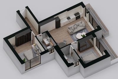 Apartament cu 3 camere semidecomandat în Pipera - 10