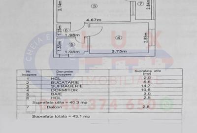ID 2901 Apartament 2 camere - Strada Alunisului - 5