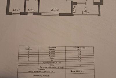 Apartament cu 2 camere semidecomandat în Central - 1