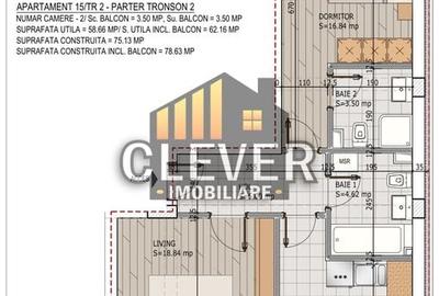 Apartament 2 camere 2 Bai Theodor Pallady