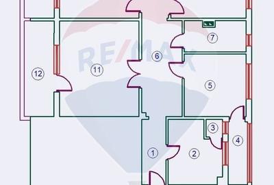 Apartament cu 4 camere decomandat în Dacia - 22