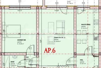 Apartament decoamandat 2 camere 71 mpu balcon dressing etaj 1 - 3