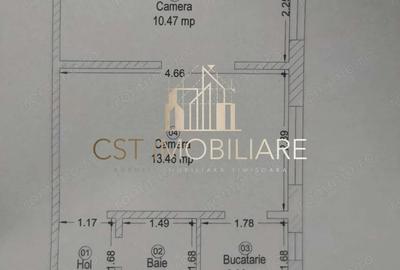 Apartament , 2 camere ,Piata Doina - 1