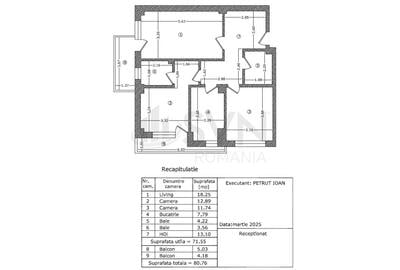 Apartament cu 3 camere decomandat în Chibrit - 11