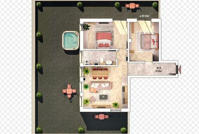 Apartament cu 3 camere semidecomandat în Apahida