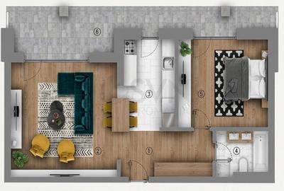 Apartament cu 2 camere nedecomandat în P-ța Unirii - 10