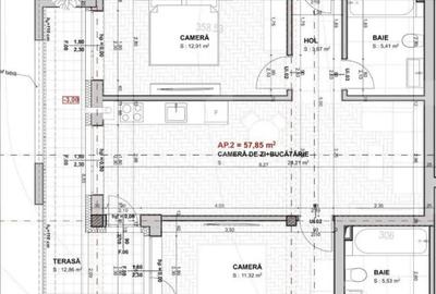 Apartament cu 3 camere decomandat în Central - 2