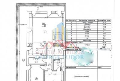 Apartament 3 camere + 3 bai + terasa imensa, 140 mp, La Cittadella Garden, Str. - 20