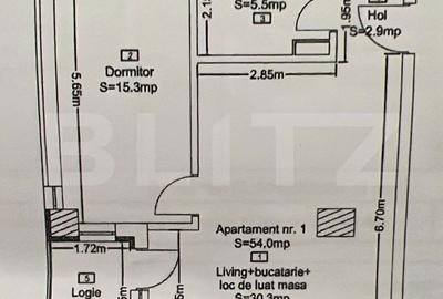 Apartament cu 2 camere decomandat în Central