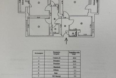 Spatios! Ap. 3 camere decomandat, zona Garii, etaj 2. - 10