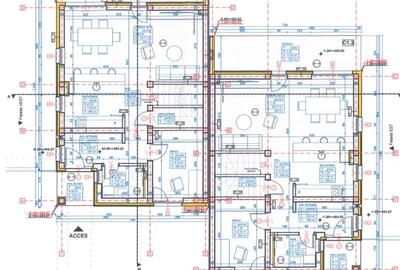 Proiect autorizat 4 duplexuri (8 unitati) - teren intravilan 2700 mp Chinteni - 3
