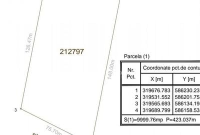 Teren de 10000 mp, în Giurgiului