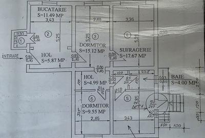 Apartament cu 4 camere decomandat în Central