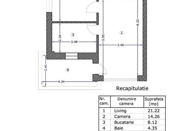 Apartament cu 2 camere în Aviației - 7