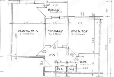 Apartament cu 2 camere decomandat în Central