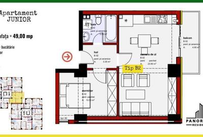 Apartament cu 2 camere decomandat în Central