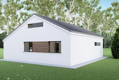 Casa individuala parter - 3 camere, 2 bai + dressing - teren 353mp - 6