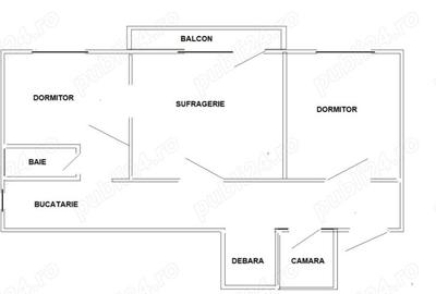 Apartament cu 3 camere. - 1