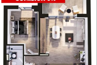 Apartament cu 2 camere semidecomandat în Torontalului - 1