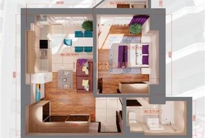 Apartament cu 2 camere în Central