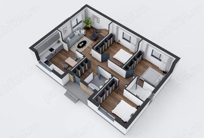 Casă cu 4 camere cu Teren 400 Mp în Balotești - 12