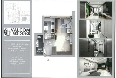 Valcom Residence Bartolomeu, Garsoniera, terasa 4.07mp,  Comision 0% - 10