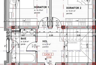 Duplex cu 4 camere cu Canalizare în Florești - 16