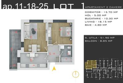 Apartament cu 2 camere decomandat în Theodor Pallady - 3